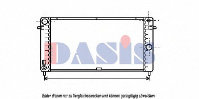 AKS DASIS 150460n -  Радиатор, охлаждение двигателя